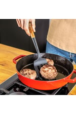 Silikon Spatula 31 cm Siyah
