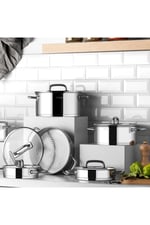Studio Prestige 20 Parça Cam Kapak İdeal Çelik Çeyiz Seti