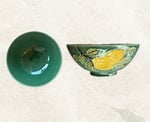 Twinkle Amalfi Garden Limon Desenli Bowl Derin 20 cm Kase Yeşil 2 Adet