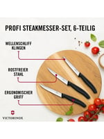 Vıctorınox Mutfak 6'lı Steak Biftek Bıçağı Siyah 6.7233.6