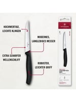 Vıctorınox Mutfak 6'lı Steak Biftek Bıçağı Siyah 6.7233.6