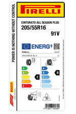 205/55R16 91V CINTURATO ALL SEASON PLUS DÖRT MEVSİM LASTİGİ ÜRETİM YILI:2026