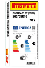 205/55R16 91V CINTURATO P7 YAZ LASTİGİ ÜRETİM YILI:2026