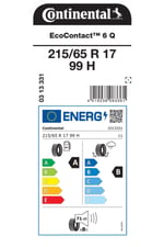 215/65R17 99H EC6 Q YAZ LASTİGİ ÜRETİM YILI:2026