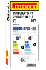 255/40R18 95Y RFT * CINTURATO P7 YAZ LASTİGİ ÜRETİM YILI:2026