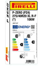 275/40R20 106W XL RFT * P ZERO YAZ LASTİGİ ÜRETİM YILI:2026