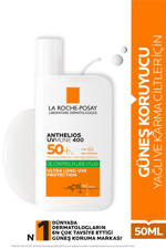 Anthelios Oil Control Fluid Yağlı/Akneye Eğilimli Ciltler için Yüksek Koruma SPF50+ Güneş Kremi 50ml