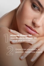 Atoderm Shower Oil Çok Kuru Cilt Bebek, Çocuk, Yetişkin Nemlendirici Temizleyici Duş Yağı 200 ml