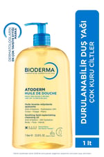 Atoderm Shower Oil Kuru Cilt Bebek Çocuk Yetişkin Nemlendirici Temizleyici Duş Yağı Niasinamid 1 Lt