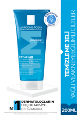 Effaclar Yüz Temizleme Jeli 200ml - Yağlı ve Akneye Eğilim Gösteren Ciltler