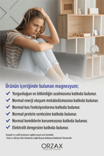 ExtraMag Üçlü Kombinasyon Magnezyum 200 mg Takviye Edici Gıda 60 Tablet