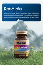 MultiDaily 30 Kapsül - 13 Vitamin, 7 Mineral, Q10, Rhodiola (Multi-Daily) - Multivitamin ve Enerji