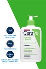 Normal ve Kuruya Dönük Ciltler için Seramid & Hyalüronik Asit İçeren Nemlendiren Temizleyici 473 ML