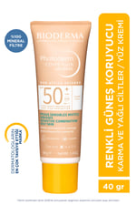 Photoderm Cover Touch SPF50+ Karma ve Yağlı Ciltler Kapatıcı Etkili Renkli Güneş Kremi Light 40 ML