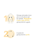 Photoderm Creme Kuru Cilt Için Spf 50 Light Renkli Güneş Kremi 40 ml