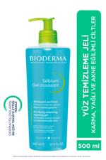 Sebium Foaming Gel Karma, Yağlı ve Akne Eğilimli Ciltler İçin Yüz ve Vücut Temizleme Jeli 500 ml
