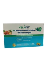 V-Colostrum with L-Lysine, Vit B2 Lozenges - Kolostrum içeren Pastil- 15 Adet