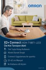 X2+ Connect Üst Koldan Ölçer Dijital Tansiyon Aleti (M2 Intelli)