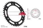 ARKA DİŞLİ (ARKA DİŞLİ DELİĞİ Ø 8.5 MM) / JT / (DİŞLİ SAYISI : ORİJİNAL) / BMW / F 800 R / 800cc