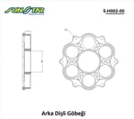 ARKA DİŞLİ GÖBEĞİ / DUCATI / MULTISTRADA / 1200cc / ALÜMİNYUM / 2010-2011-2012-2013-2014-2015-2016-2017