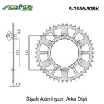 ARKA DİŞLİ SİYAH ALÜMİNYUM / BETA / RR 2T ENDURO / RACING / 300cc / (DİŞLİ SAYISI : ORİJİNAL +1) / 2013-2014-2015-2016-2017-2018-2019-2020-2021