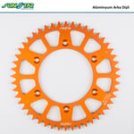 ARKA DİŞLİ TURUNCU ALÜMİNYUM / HUSQVARNA / FC / 350cc / (DİŞLİ SAYISI : ORİJİNAL -2) / 2014-2015