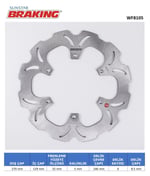 DALGALI ÖN FREN DİSKİ / BRAKING / ÖN / YAMAHA / X-CITY / 250cc