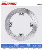 HONDA XLV 600-650-700/ NX / XRL YUVARLAK ÖN FREN DİSKİ / BRAKING / ÖN / HONDA / NX DOMINATOR / 650cc