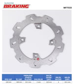 KAWASAKI ZX-6R NINJA / ZX-10R / ZX-10RR NINJA DALGALI ARKA FREN DİSKİ / BRAKING / ARKA / KAWASAKI / ZX-10RR NINJA / 1000cc
