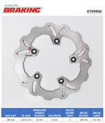 KTM DUKE 690-990 DALGALI ARKA FREN DİSKİ / BRAKING / ARKA / HUSQVARNA / VITPILEN / 701cc