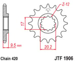 ÖN DİŞLİ / JT / (DİŞLİ SAYISI : ORİJİNAL) / KTM / SX / 65cc