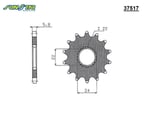 ÖN DİŞLİ / SUNSTAR / (DİŞLİ SAYISI : ORİJİNAL) / APRILIA / RS 125 / 125cc