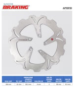 SCARABEO DALGALI ÖN FREN DİSKİ / BRAKING / ÖN / APRILIA / ATLANTIC / 500cc
