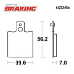 SİNTERLİ ARKA FREN BALATASI / APRILIA / LEONARDO / 150cc / ARKA  / 1997-1998