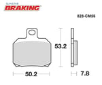 SİNTERLİ ARKA FREN BALATASI / APRILIA / TUONO / 660cc / ARKA  / 2021-2022-2023-2024
