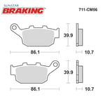SİNTERLİ ARKA FREN BALATASI / TRIUMPH / DAYTONA / 675cc / ARKA (KALINLIK 10.7 MM)  / 2006-2007-2008-2009-2010-2011-2012