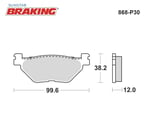 SİNTERLİ ARKA FREN BALATASI / YAMAHA / T-MAX / 530cc / ARKA  / 2012-2013-2014-2015-2016-2017-2018-2019