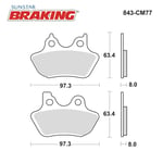 SİNTERLİ FREN BALATASI / HARLEY D. / ELECTRA GLIDE ULTRA CLASSIC (FLHTCU) / 1584cc / ÖN & ARKA  / 2007-2008-2009-2010-2011-2012-2013