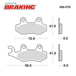 SİNTERLİ FREN BALATASI / PEUGEOT / SATELIS / 400cc / ARKA  / 2007-2008-2009-2010-2011-2012-2013-2014-2015-2016