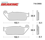 SİNTERLİ FREN BALATASI / TRIUMPH / TRIDENT / 660cc / ÖN İKİ TAKIM KULLANIR / 2021-2022-2023-2024