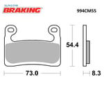 SİNTERLİ ÖN FREN BALATASI / BMW / R 1250 GS / ADV / 1250cc / ÖN İKİ TAKIM KULLANIR / 2019-2020-2021-2022-2023-2024