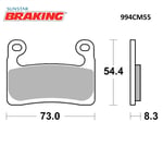 SİNTERLİ ÖN FREN BALATASI / BRAKING / ÖN İKİ TAKIM KULLANIR / BMW / R 1250 GS / ADV / 1250cc