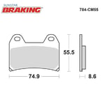 SİNTERLİ ÖN FREN BALATASI / CF MOTO / CLX SPORT / 700cc / ÖN İKİ TAKIM KULLANIR / 2022-2023-2024