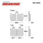 SİNTERLİ ÖN FREN BALATASI / HONDA / VFR 1200 F / 1200cc / ÖN İKİ TAKIM KULLANIR / 2010-2011-2012-2013-2014-2015-2016