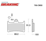 SİNTERLİ ÖN FREN BALATASI / YAMAHA / XJR / 1300cc / ÖN İKİ TAKIM KULLANIR / 2007-2008-2009-2010
