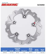 SUZUKI AN 650 BURGMAN DALGALI ARKA FREN DİSKİ / BRAKING / ARKA / SUZUKI / AN 650 BURGMAN / 650cc
