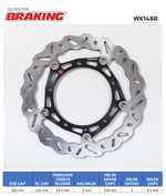 YAMAHA MT-07 / XSR 700 DALGALI ÖN PERFORMANS FREN DİSKİ (SAĞ) / BRAKING / ÖN SAĞ / YAMAHA / MT-07 / 700cc
