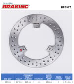 YAMAHA X-MAX 250 YUVARLAK ARKA FREN DİSKİ ( 3 DELİK ) / BRAKING / ARKA / YAMAHA / X-MAX (ABS YOK) / 250cc