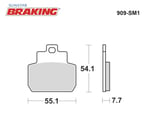YARI METALİK ARKA FREN BALATASI / PIAGGIO / X9 / 250cc / ARKA  / 2005-2006