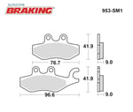 YARI METALİK FREN BALATASI / PIAGGIO / X EVO / 400cc / ÖN SAĞ  / 2007-2008-2009-2010-2011-2012